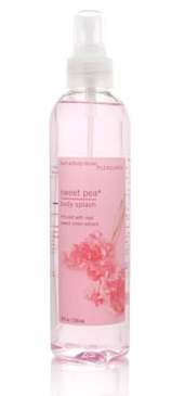 Sweet pea body online splash